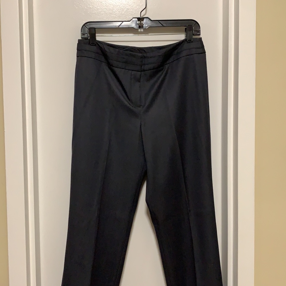 mid rise dark gray pants